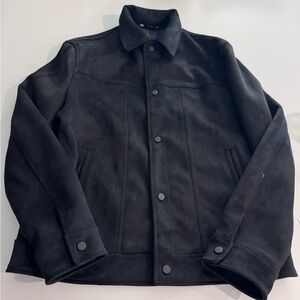 New men’s faux suede jacket